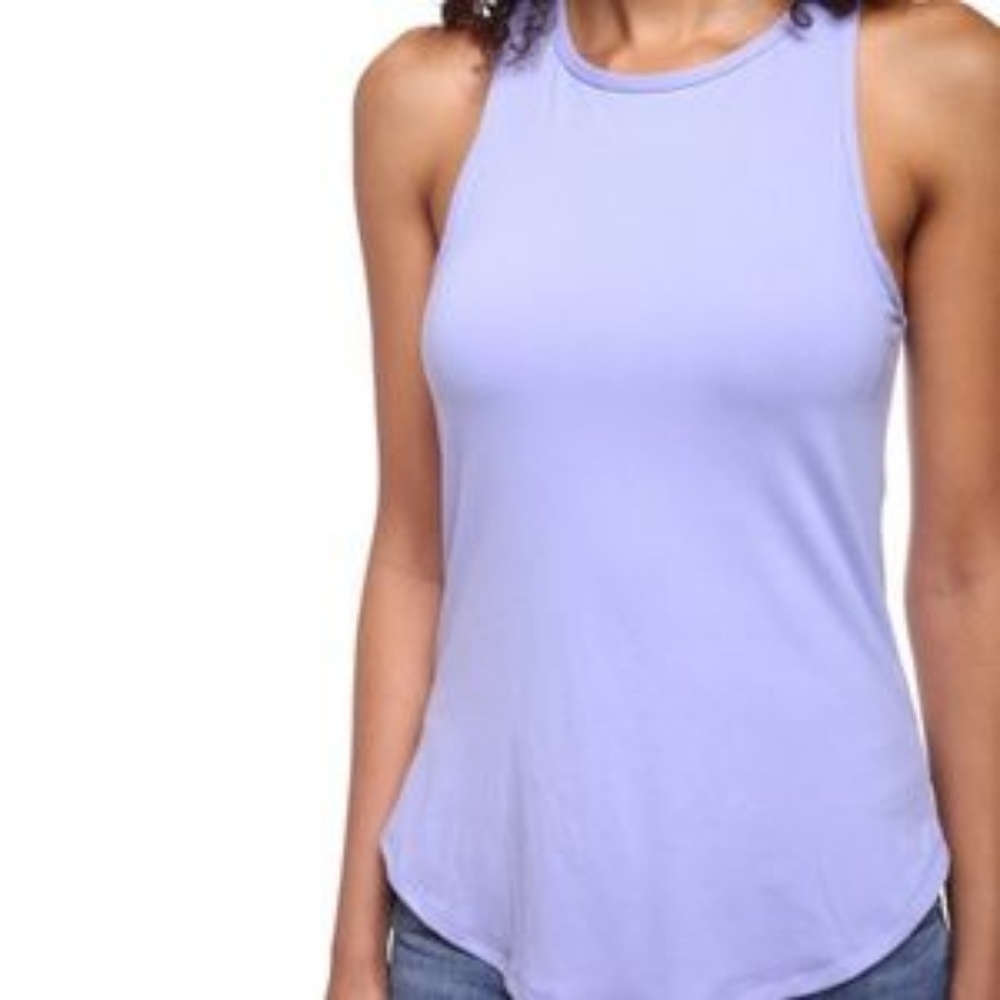 Lilac Racer Back Tank Top - Picture 2 of 3